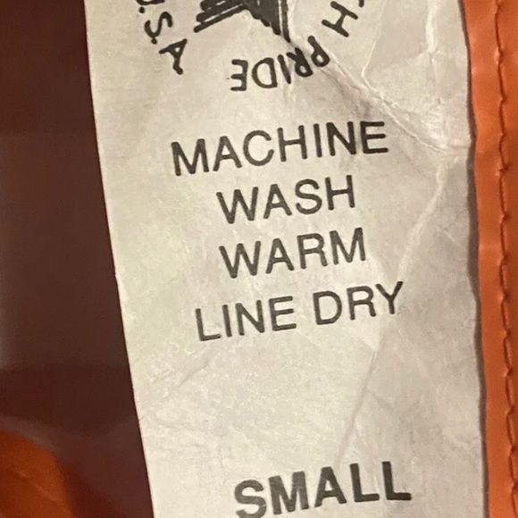 Nasco Flame Retardant NFPA 701 Industrial Rainwear Cover-alls Size Small Orange - Picture 5 of 5